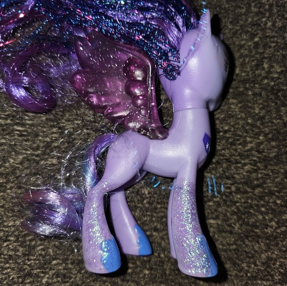 My Little Pony PRINCESS LUNA Brushable Glitter Hair 4" Figure 2016 Hasbro - Picture 3 of 4